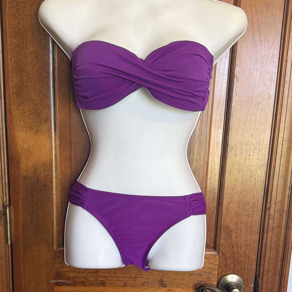 BECCA Bold Purple Twist Bikini
